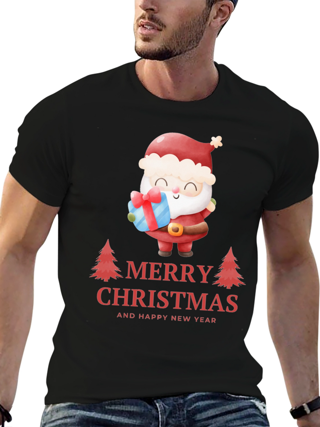 Festive Santa Christmas T-Shirt