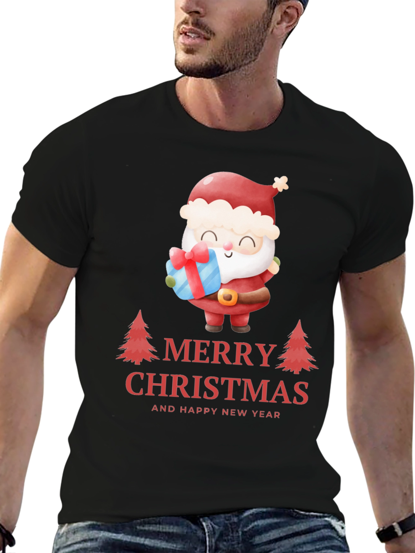 Festive Santa Christmas T-Shirt