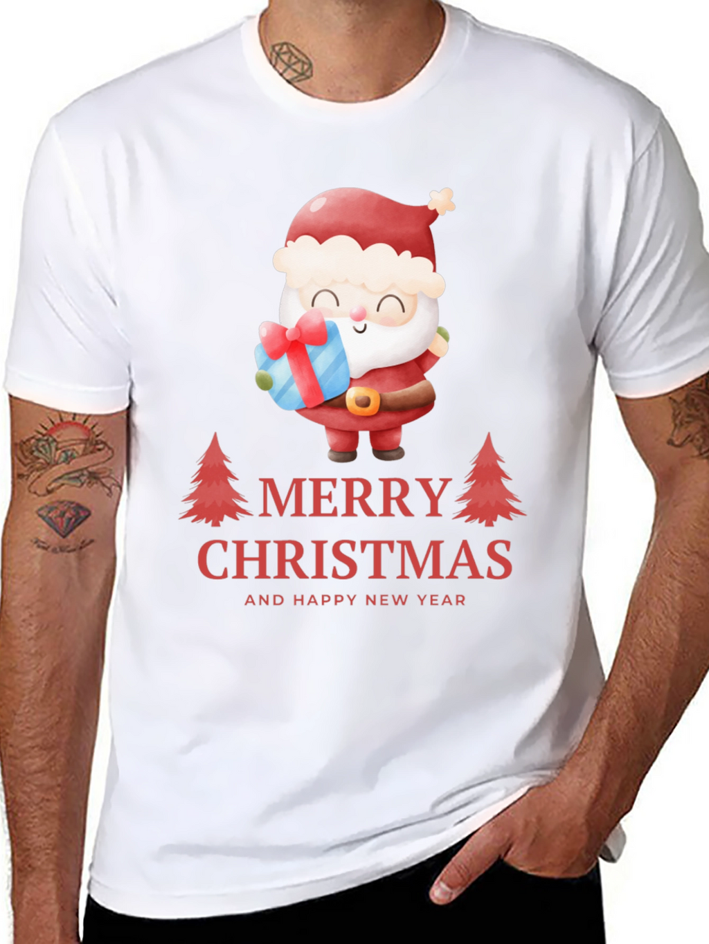 Festive Santa Christmas T-Shirt