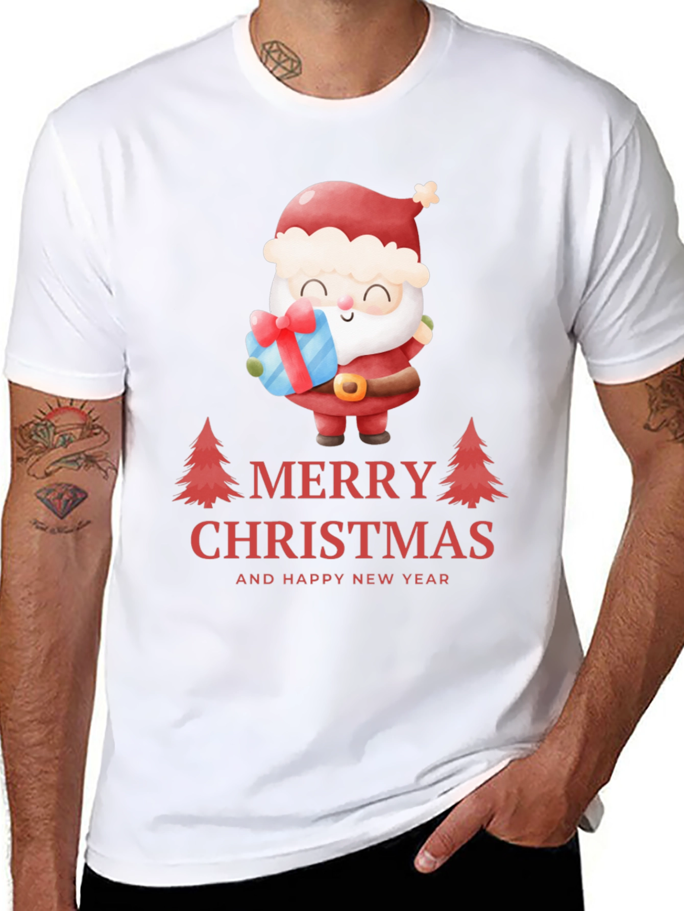 Festive Santa Christmas T-Shirt
