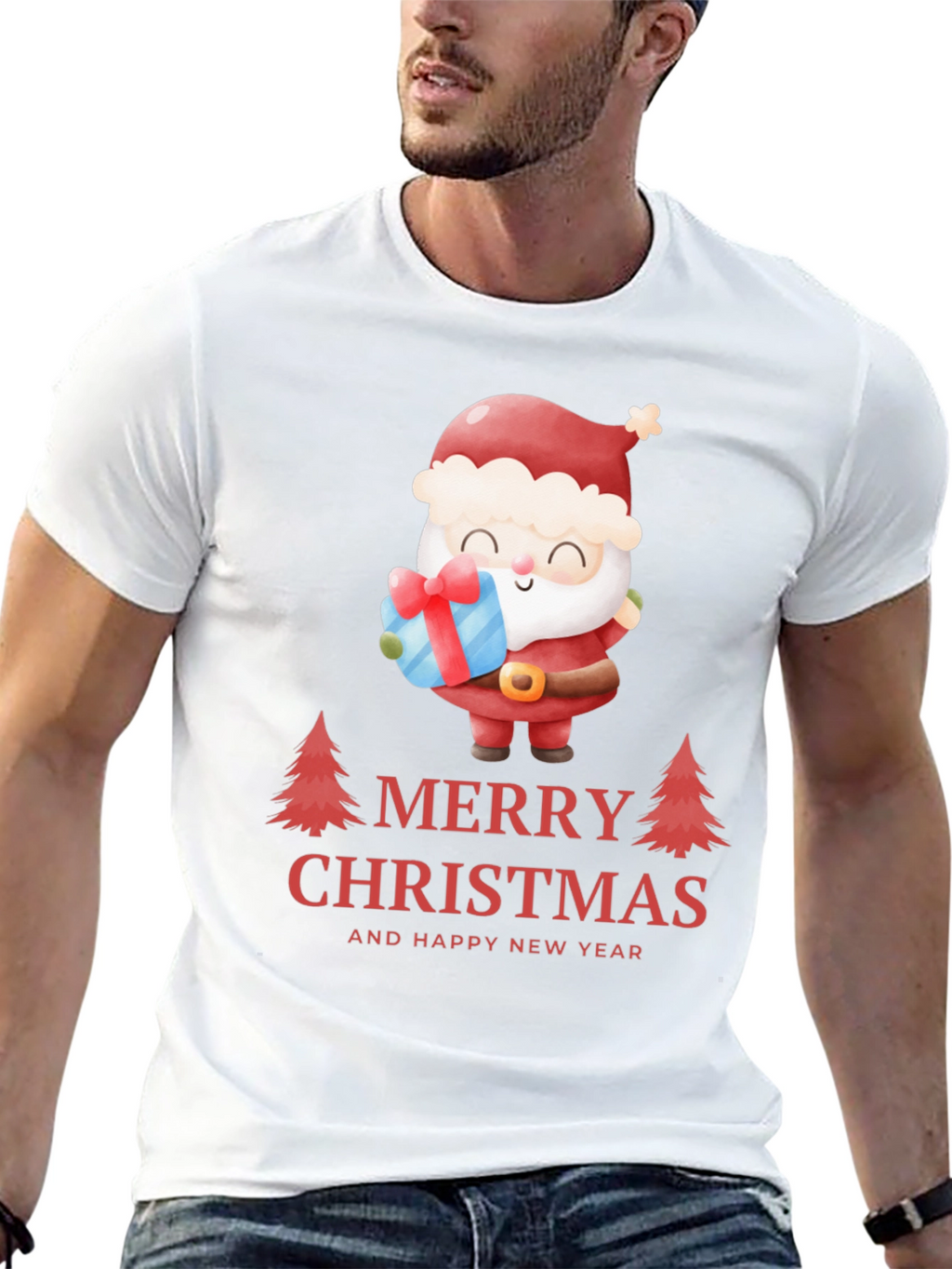Festive Santa Christmas T-Shirt