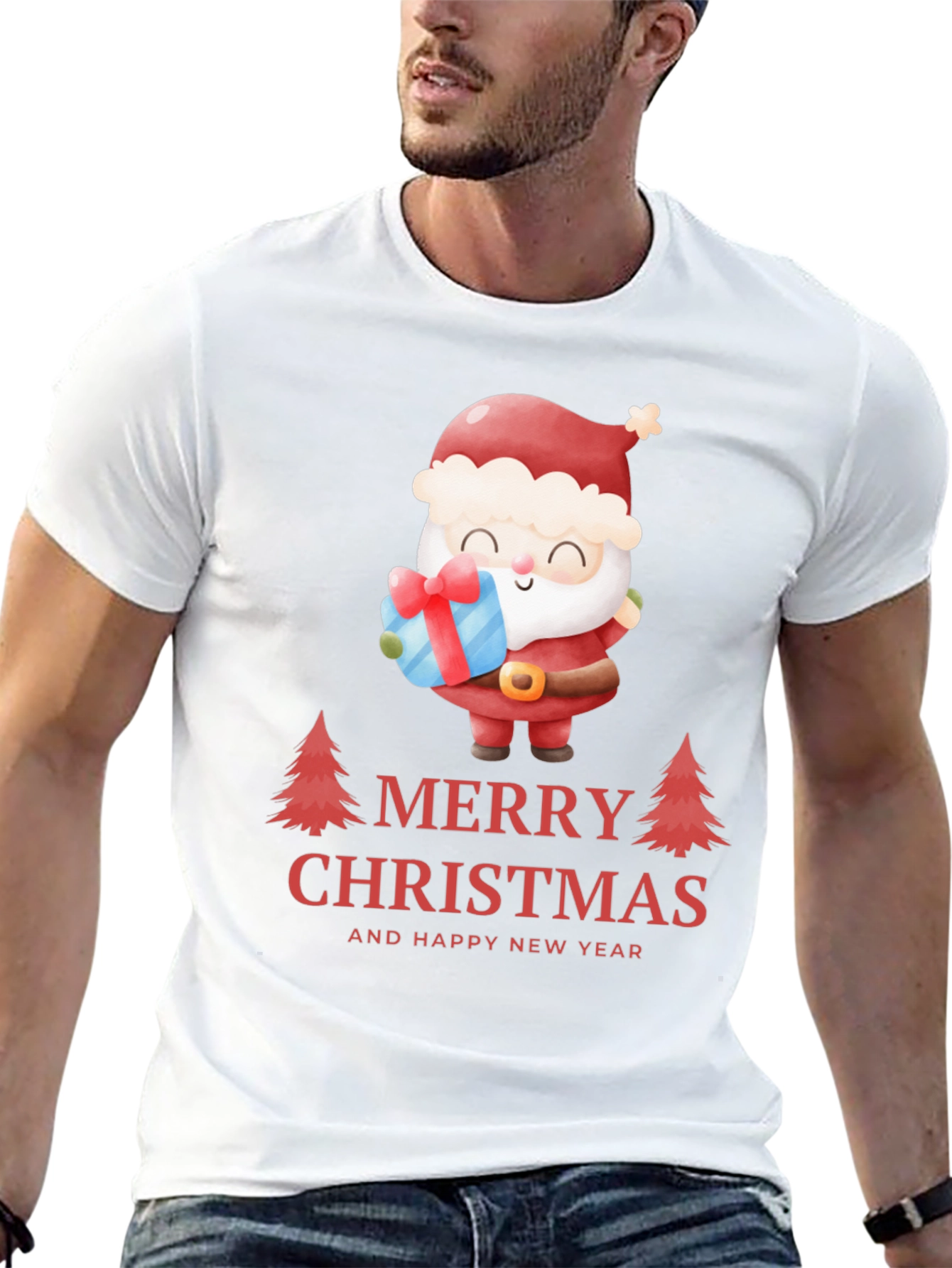 Festive Santa Christmas T-Shirt