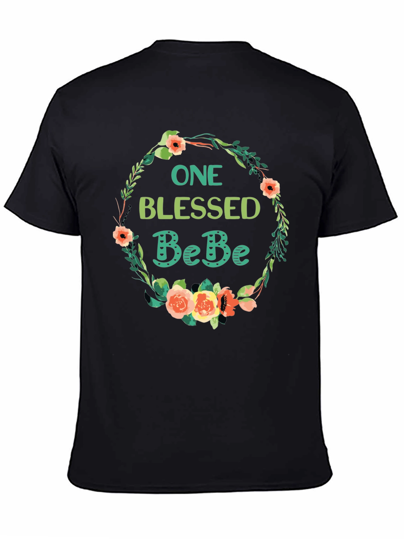 One Blessed BeBe Floral T-Shirt - Soft Cotton