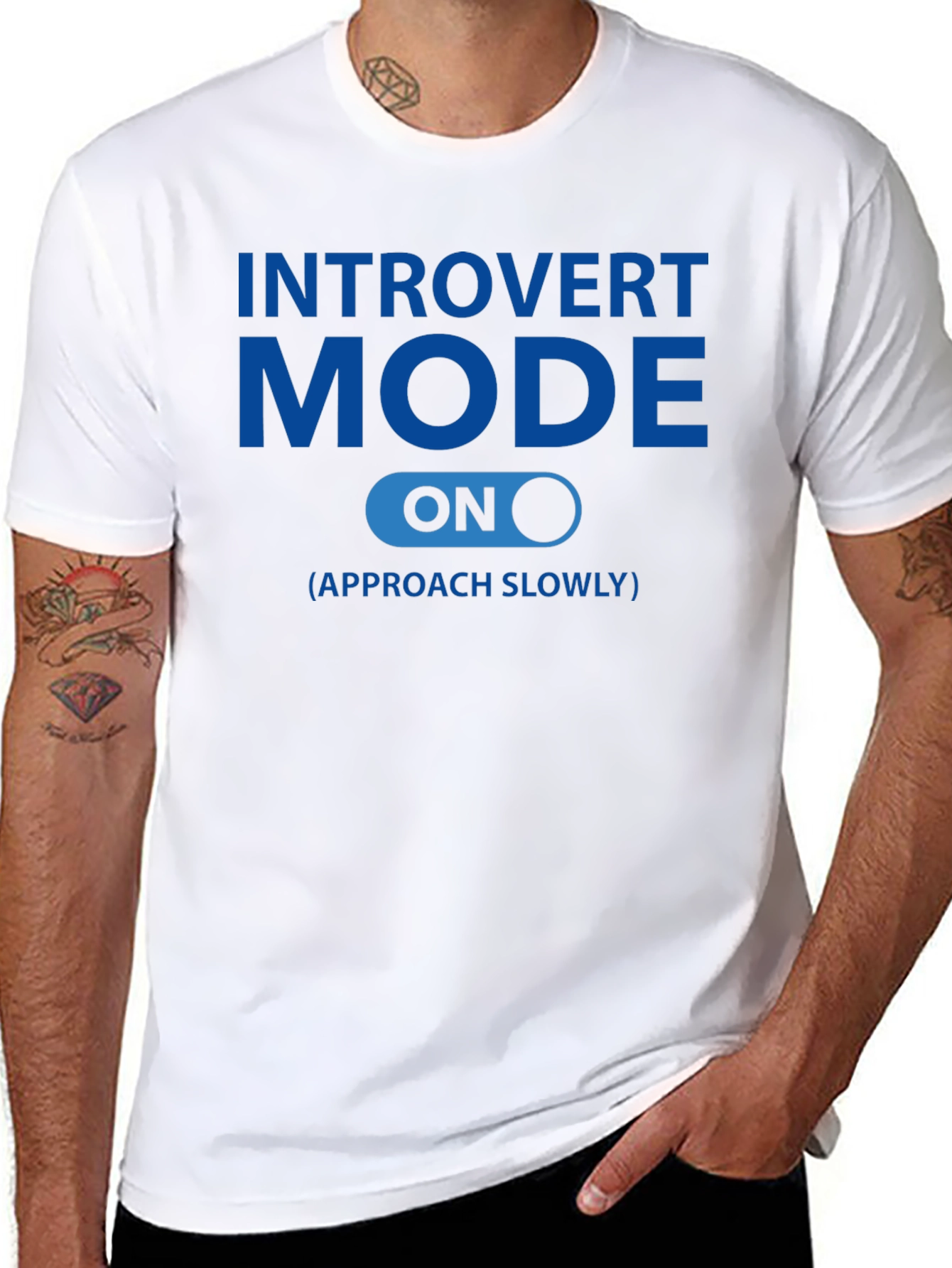 Introvert Mode ON - Approach Slowly Graphic Tee