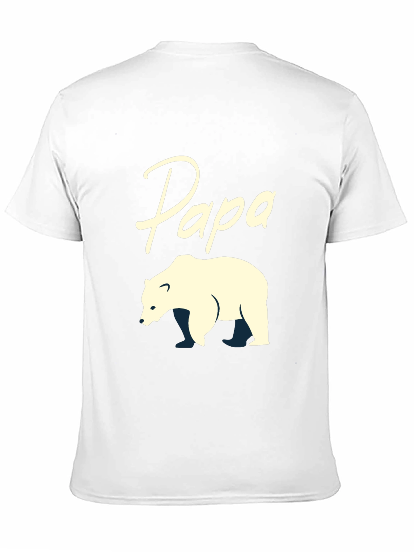 Papa Bear Graphic Tee - Black Cotton T-Shirt