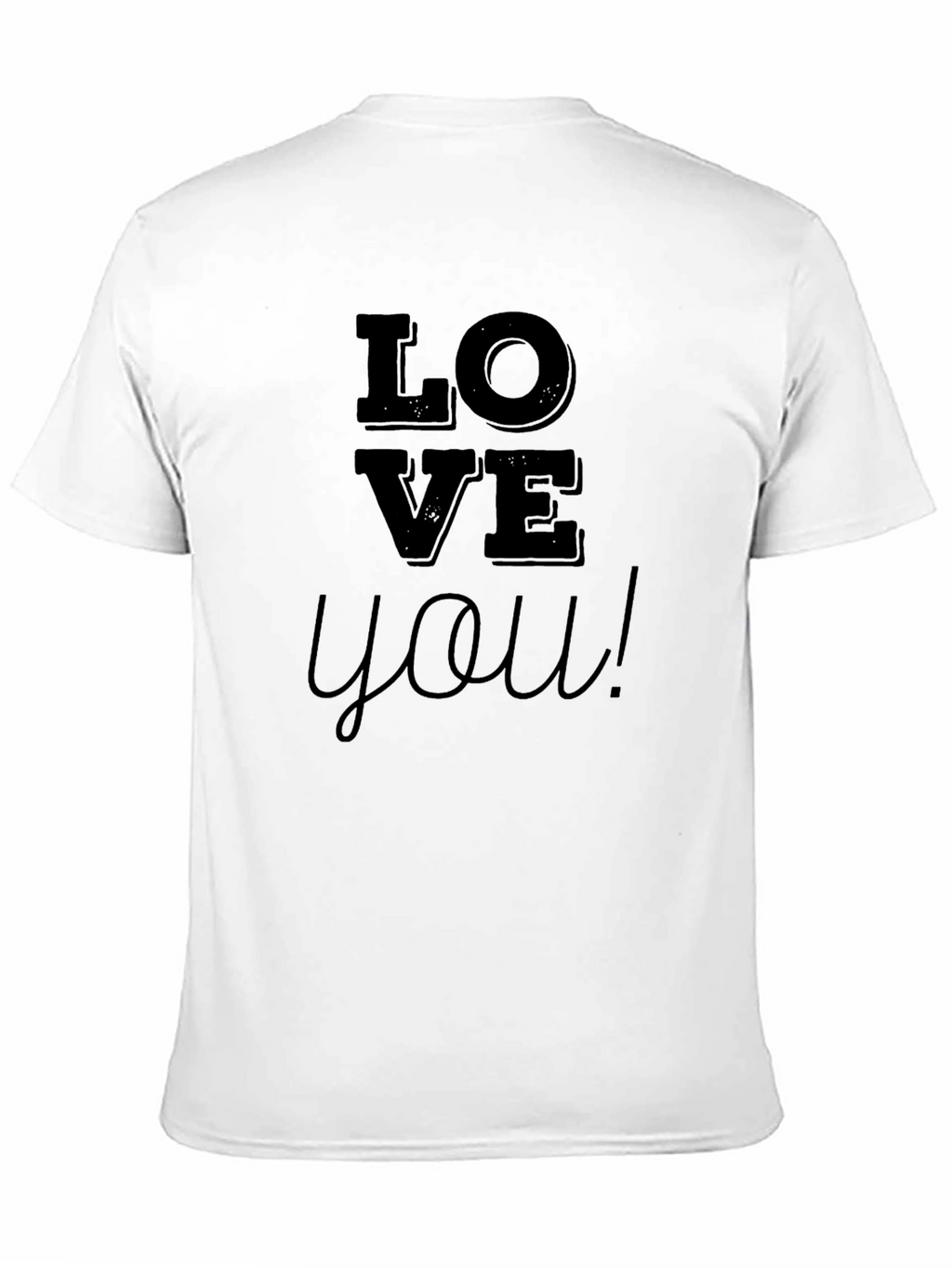Love You Black Graphic T-Shirt