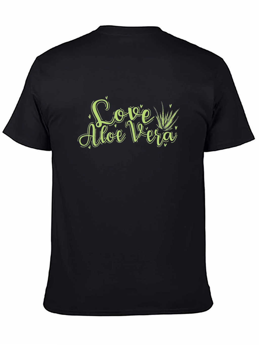 Love Aloe Vera Black Graphic Tee