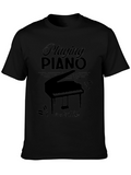Piano Music Lover Graphic T-Shirt