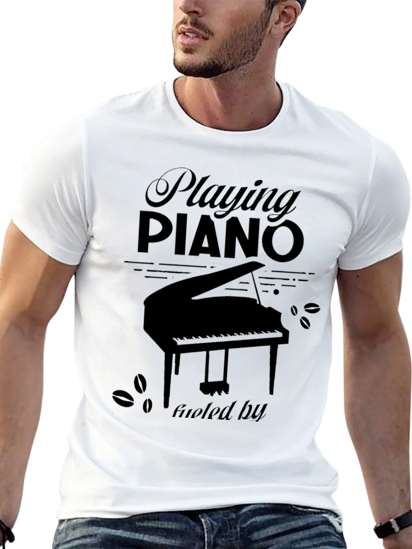 Piano Music Lover Graphic T-Shirt