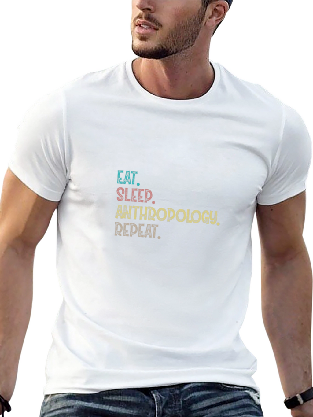 Eat Sleep Anthropology Repeat Black T-Shirt