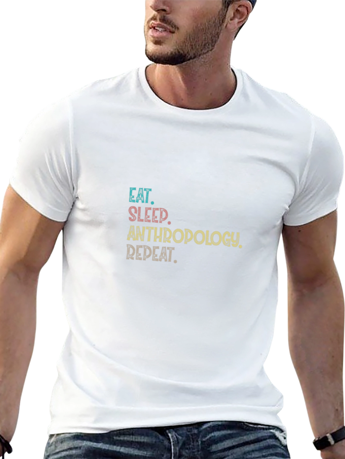 Eat Sleep Anthropology Repeat Black T-Shirt