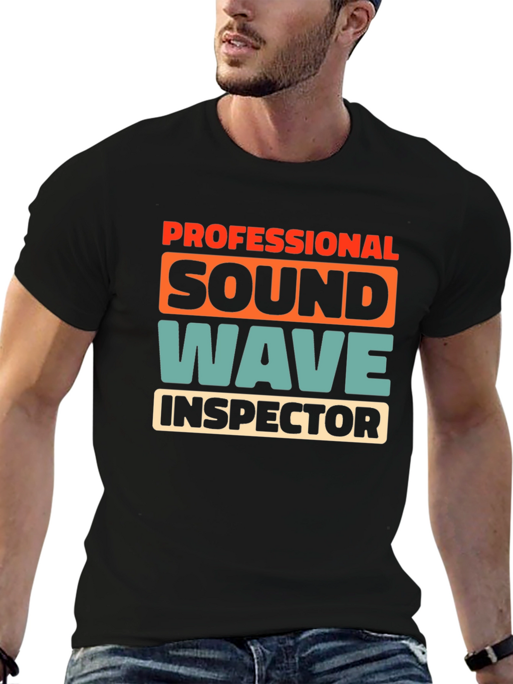 Professional Sound Wave Inspector Graphic T-Shirt