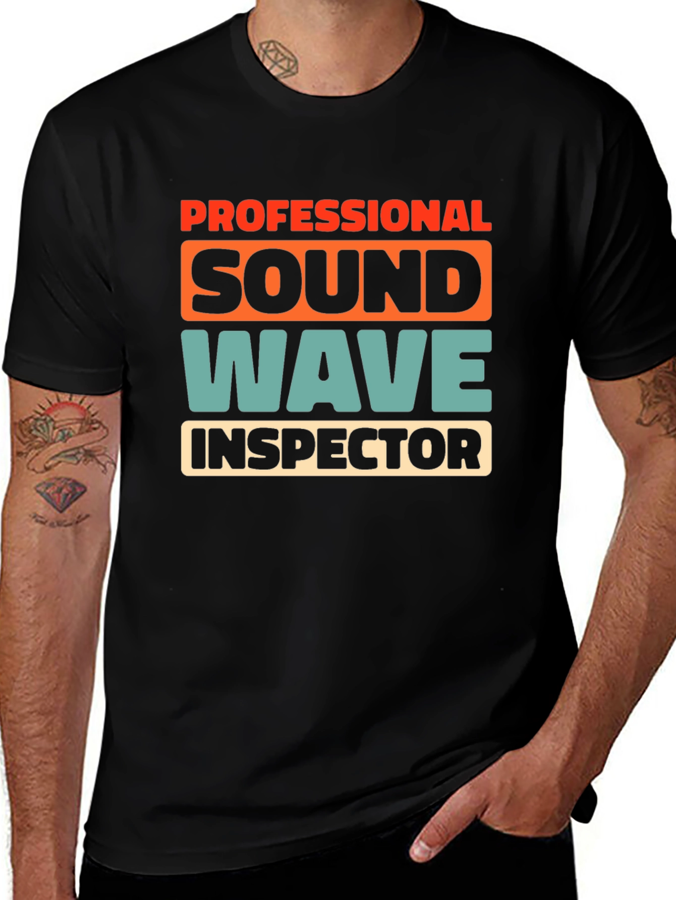 Professional Sound Wave Inspector Graphic T-Shirt