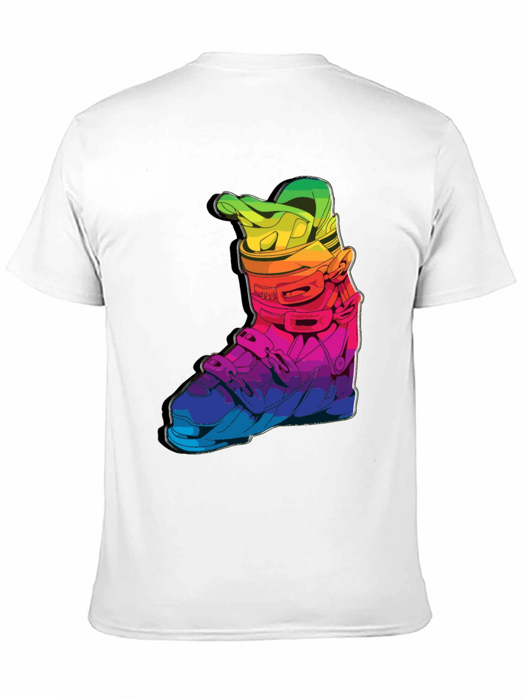 Rainbow Ski Boot T-Shirt