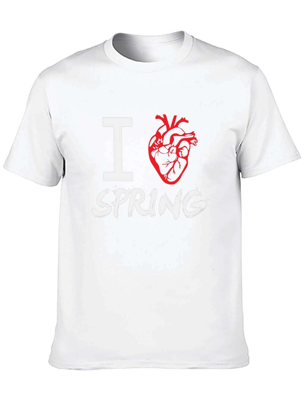 I Heart Spring Black T-Shirt