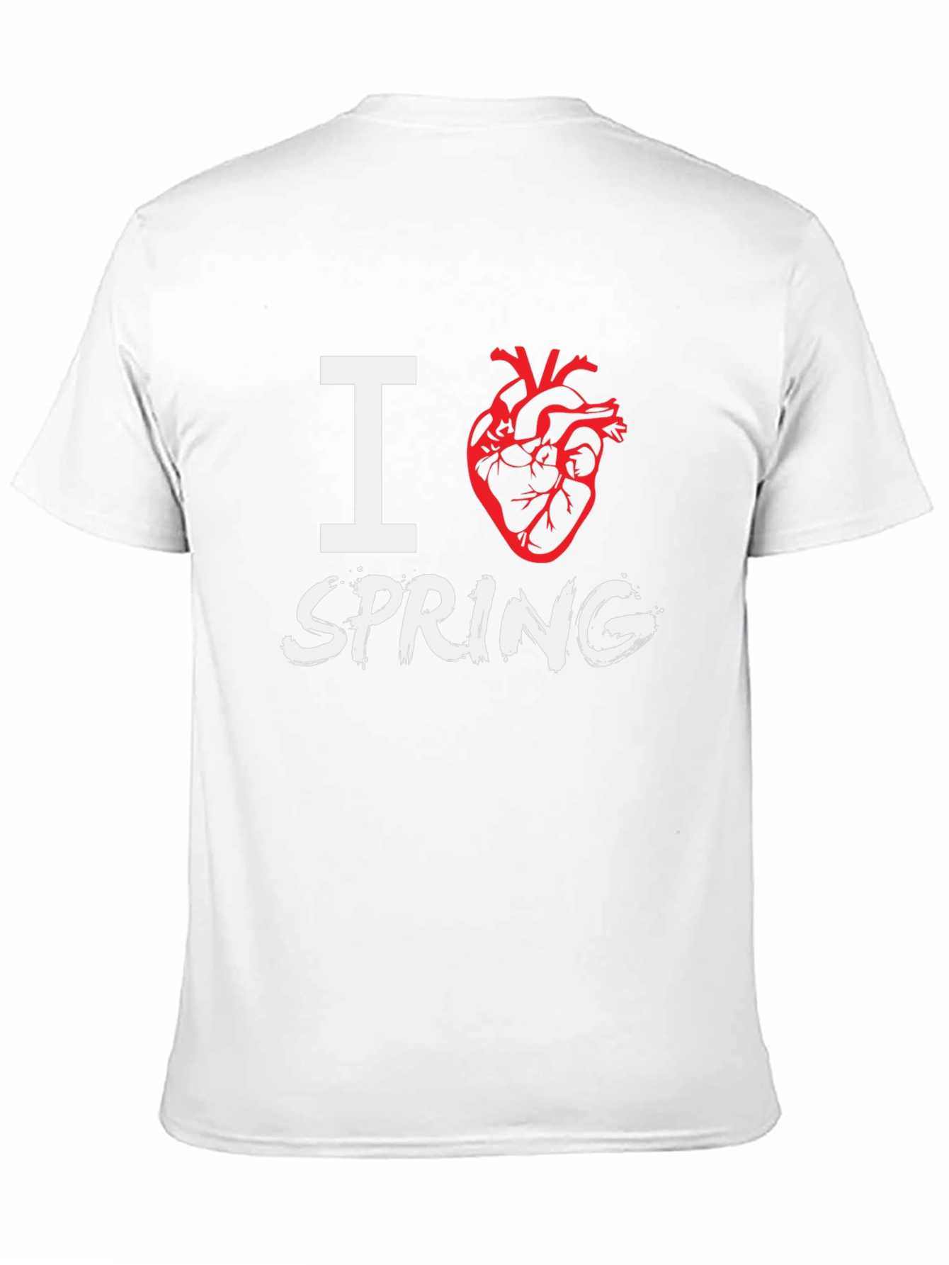I Heart Spring Black T-Shirt