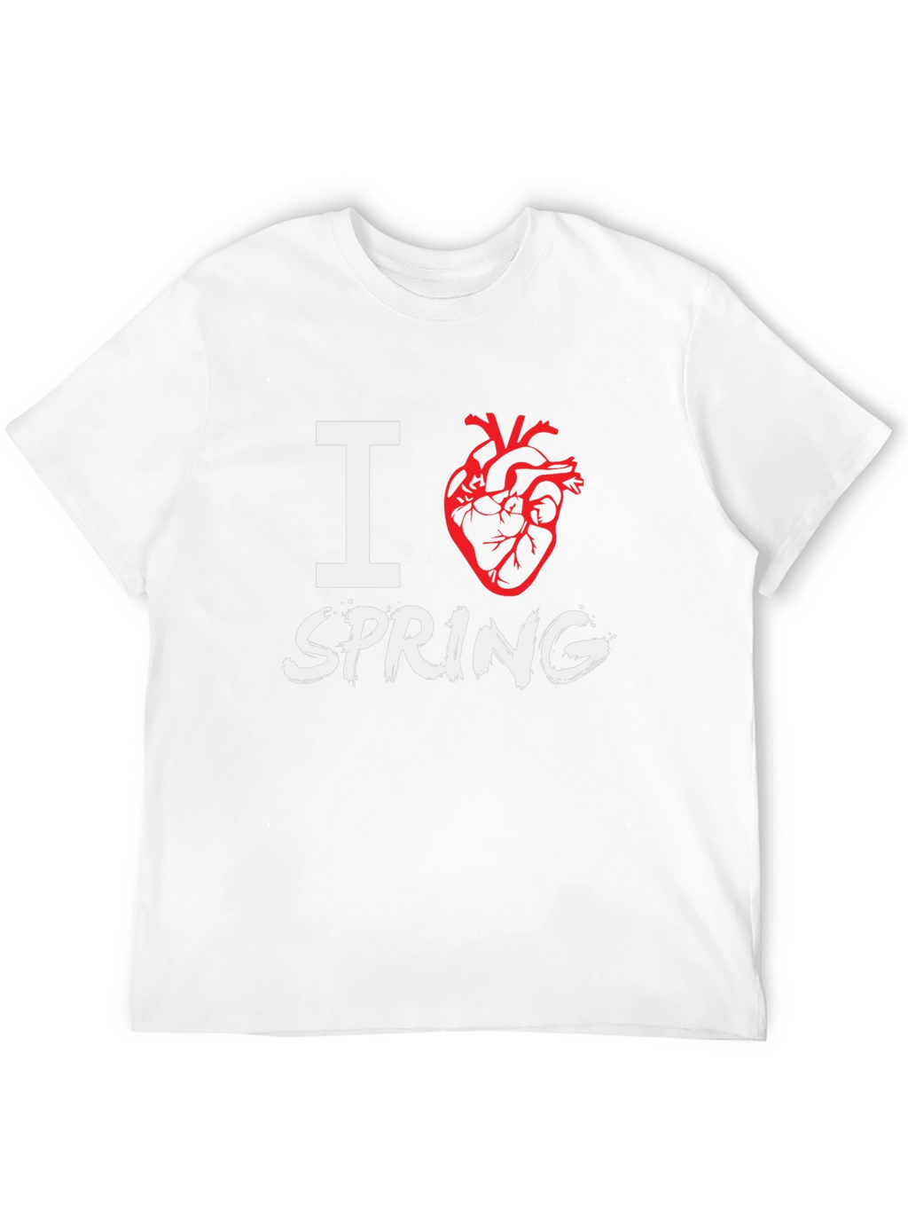 I Heart Spring Black T-Shirt