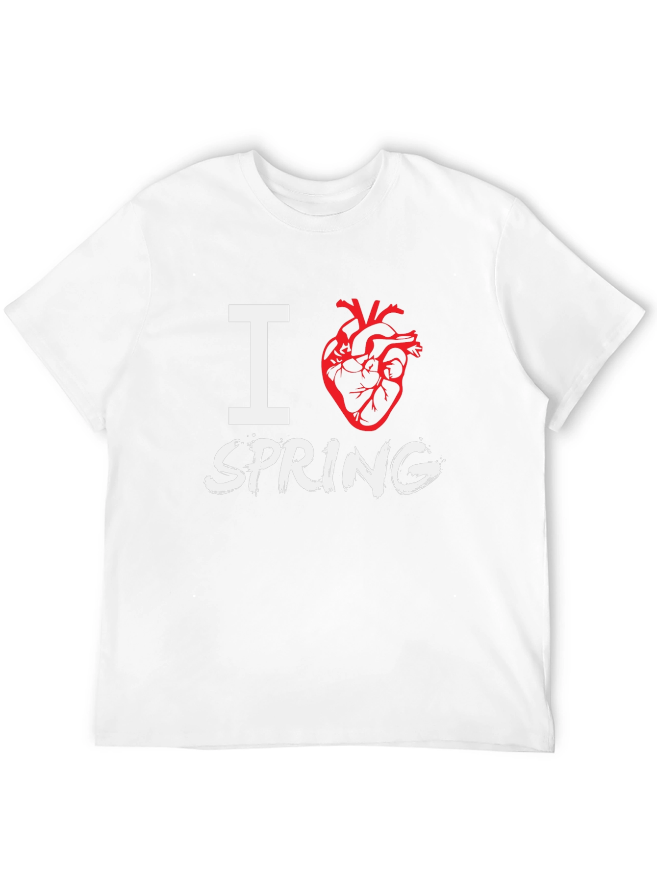 I Heart Spring Black T-Shirt