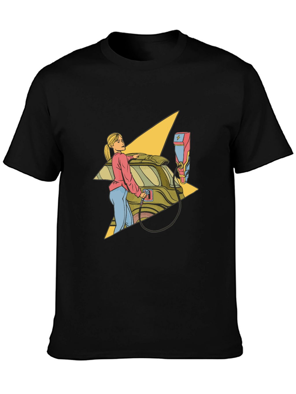 Electric Car Charging Graphic Tee
