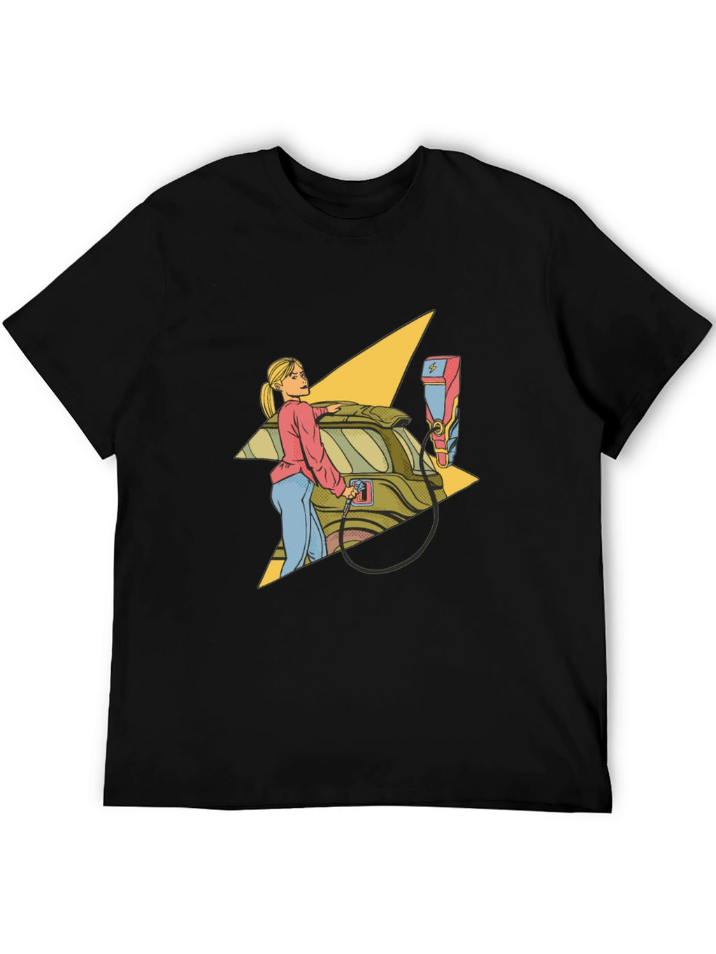 Electric Car Charging Graphic Tee