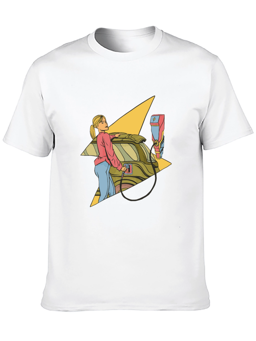 Electric Car Charging Graphic Tee