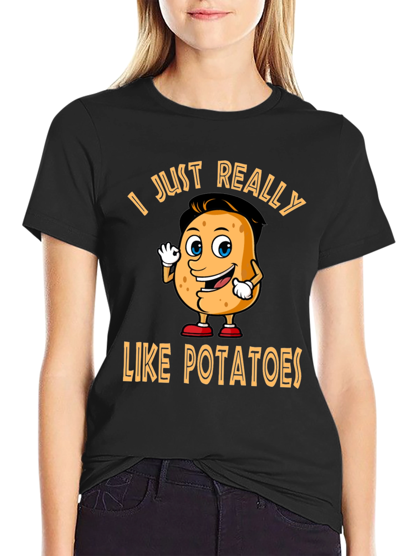 Funny Potato Lover T-Shirt - I Just Really Like Potatoes