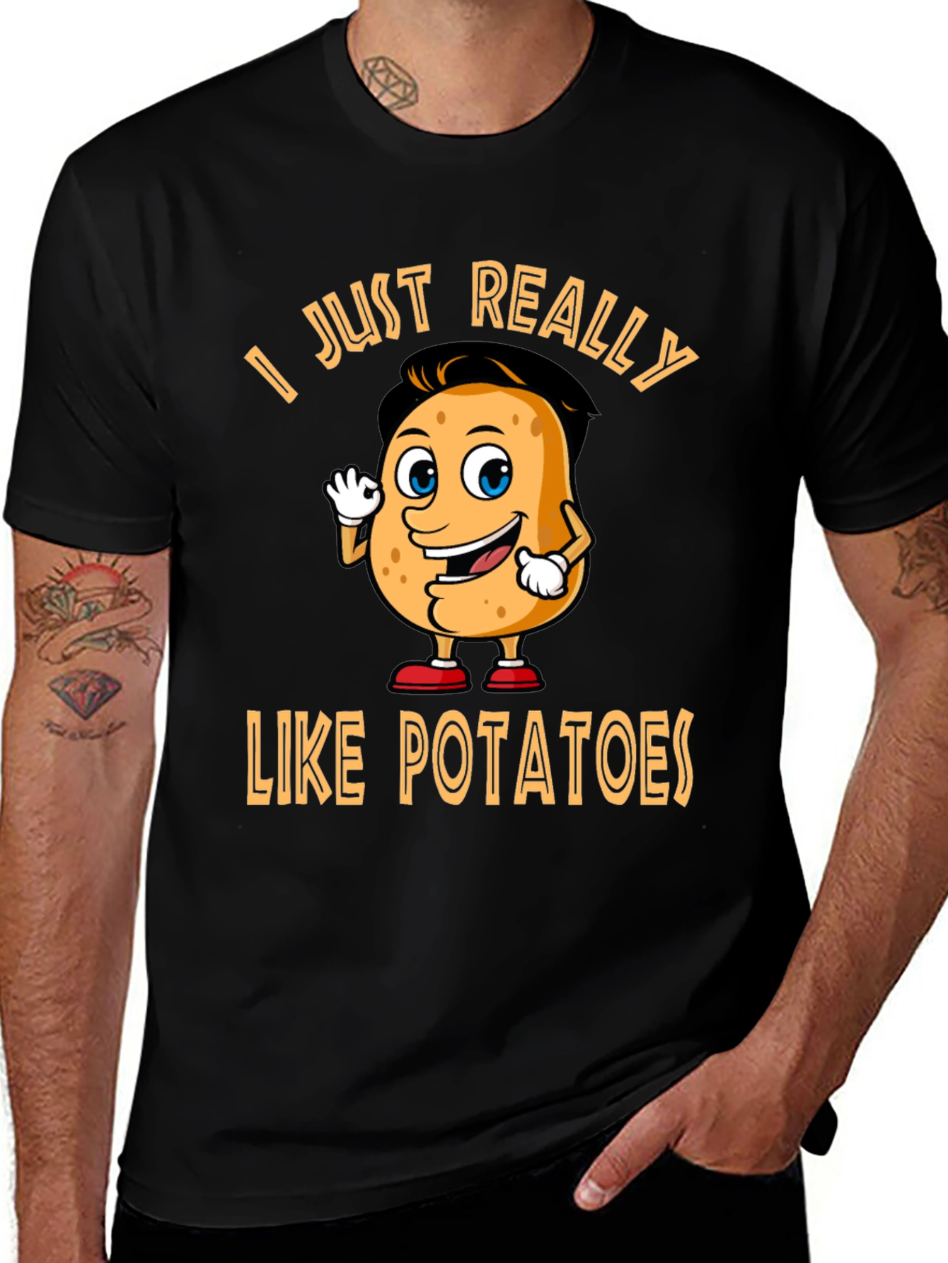 Funny Potato Lover T-Shirt - I Just Really Like Potatoes