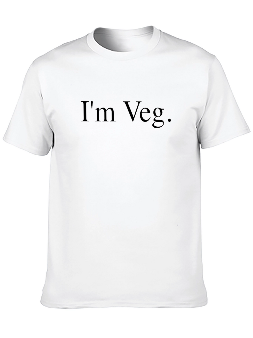 Im Veg. Black T-Shirt