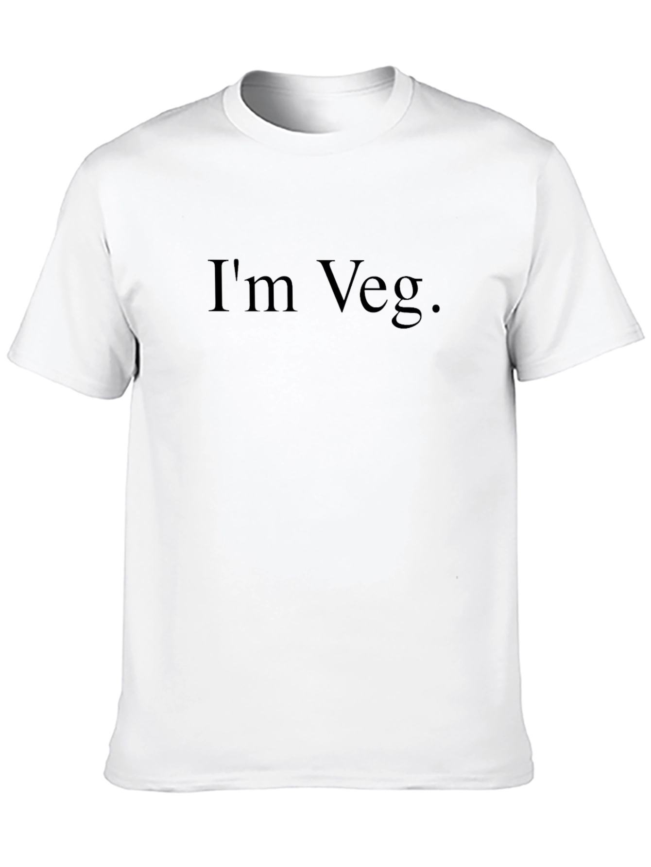 Im Veg. Black T-Shirt