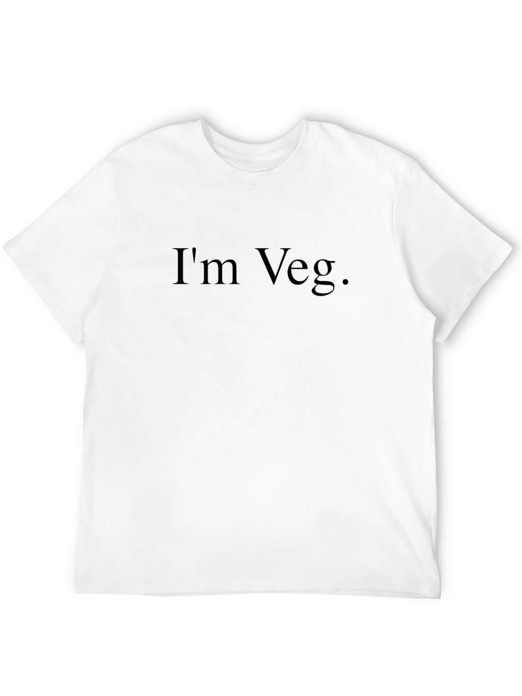 Im Veg. Black T-Shirt