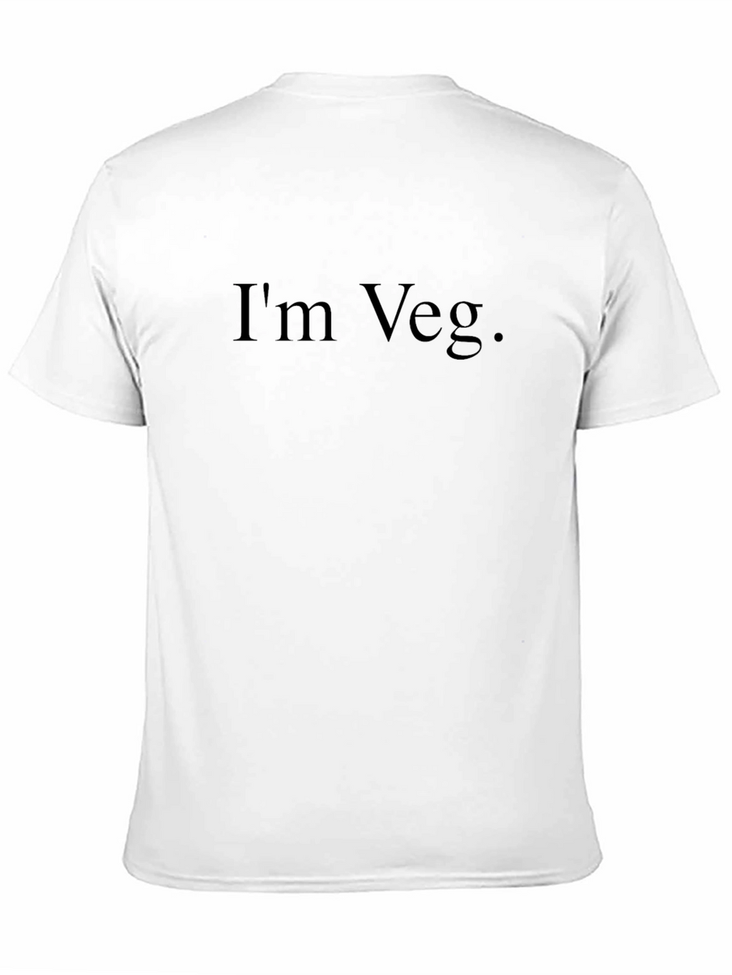 Im Veg. Black T-Shirt