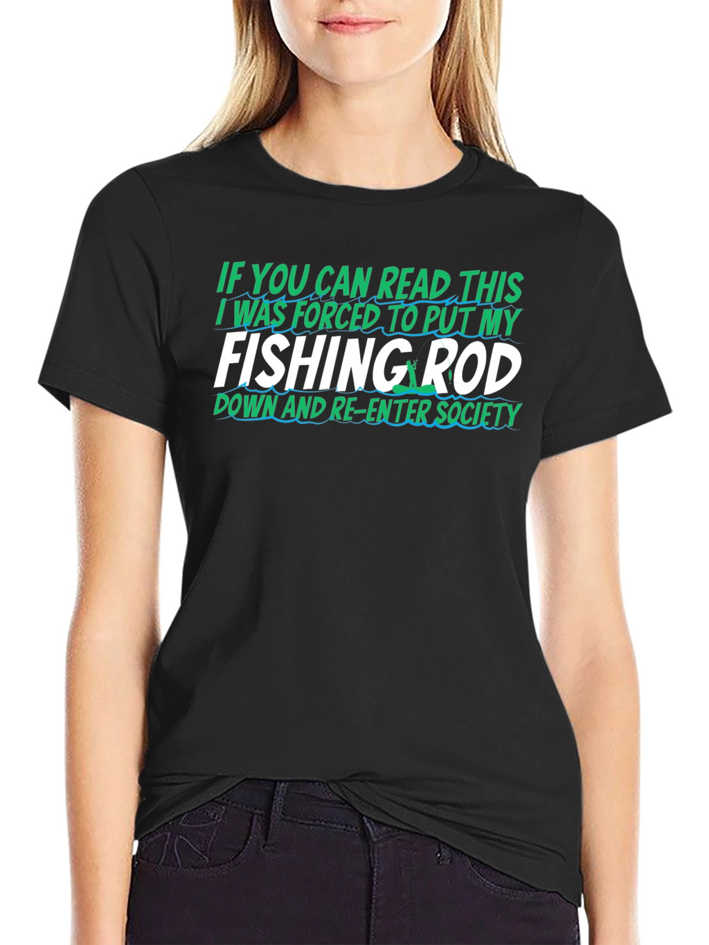 Fishing Rod T-Shirt Funny Gift