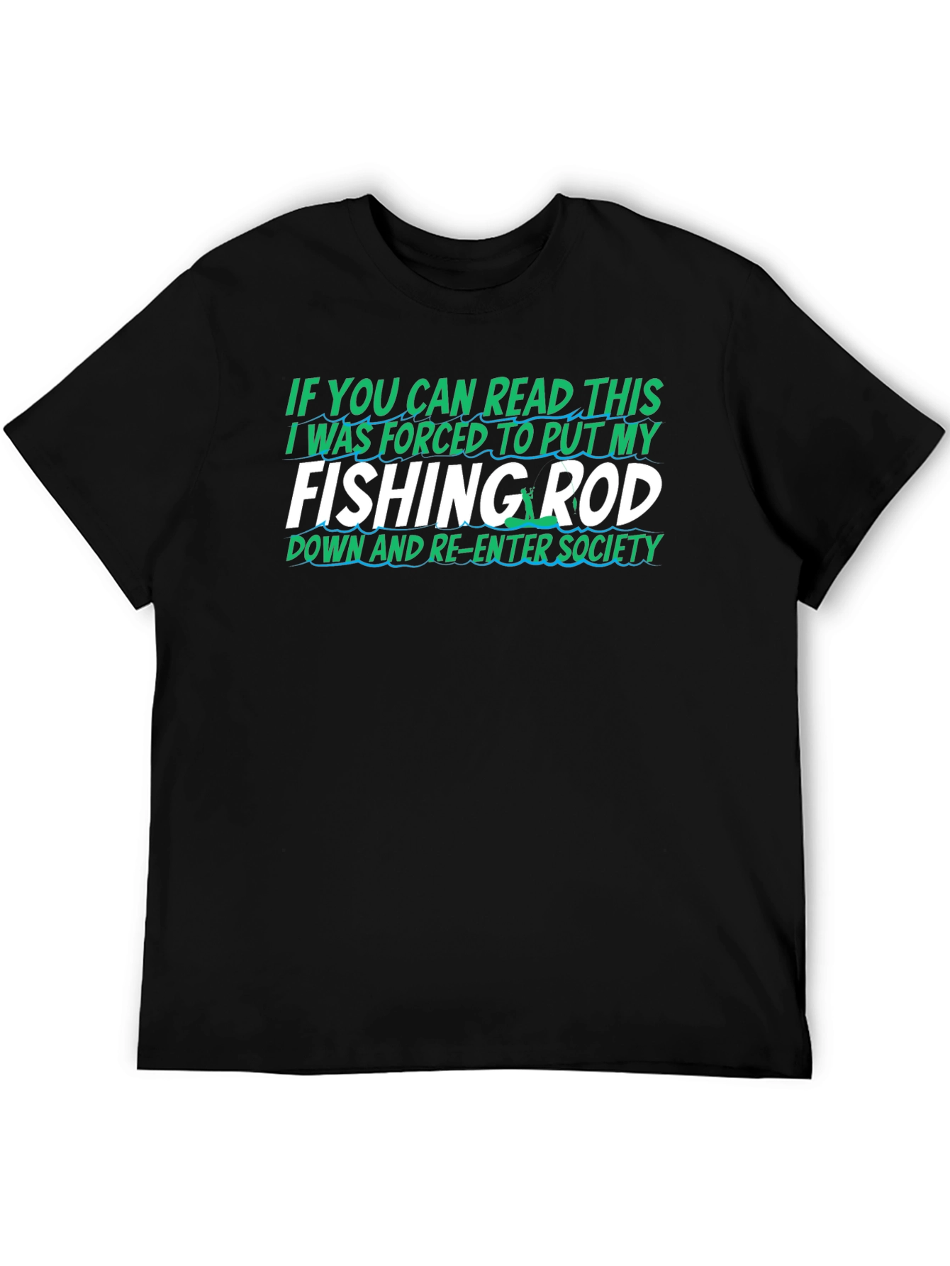 Fishing Rod T-Shirt Funny Gift