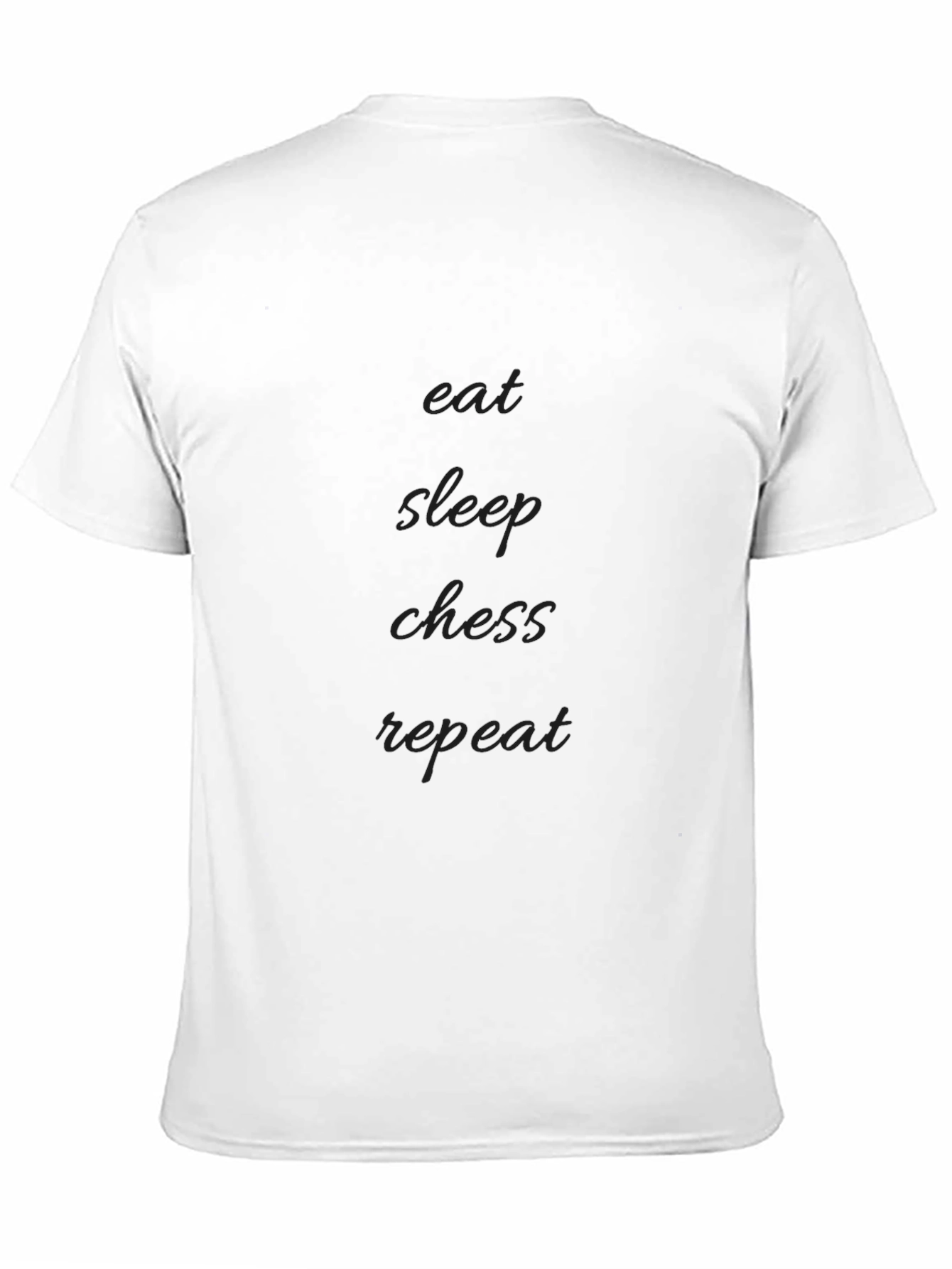 Eat Sleep Chess Repeat Black Graphic Tee