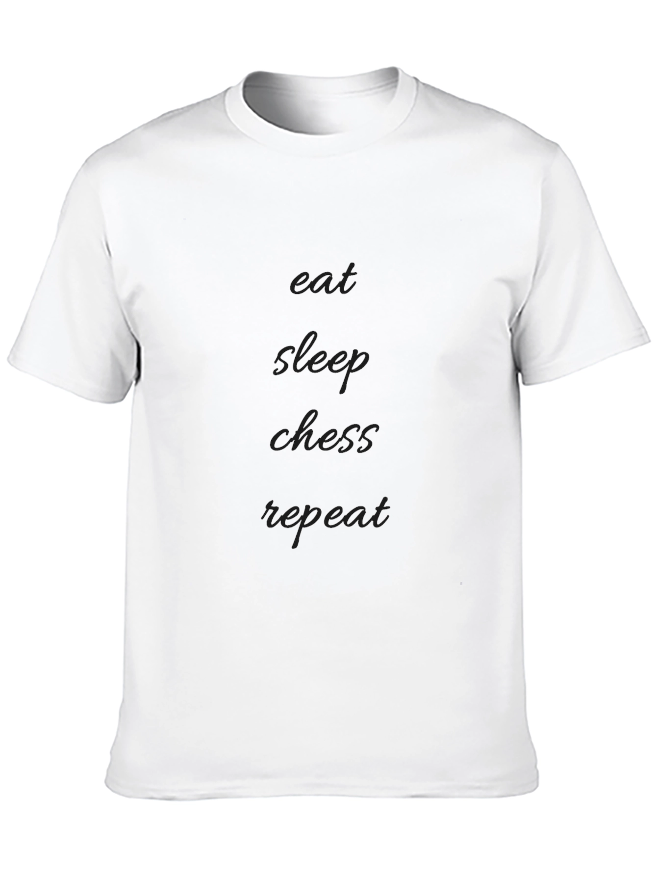 Eat Sleep Chess Repeat Black Graphic Tee