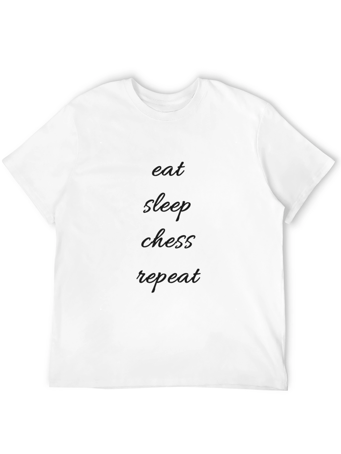 Eat Sleep Chess Repeat Black Graphic Tee