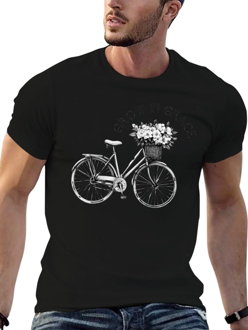 Grow in Grace Bicycle Graphic Tee