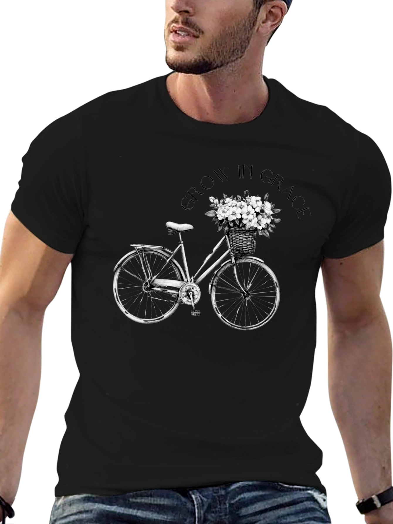 Grow in Grace Bicycle Graphic Tee