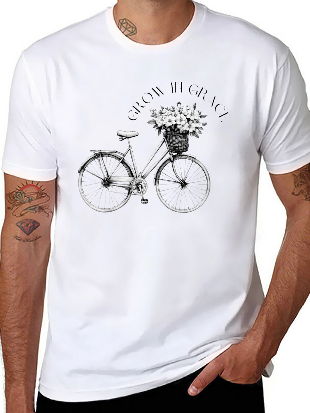 Grow in Grace Bicycle Graphic Tee