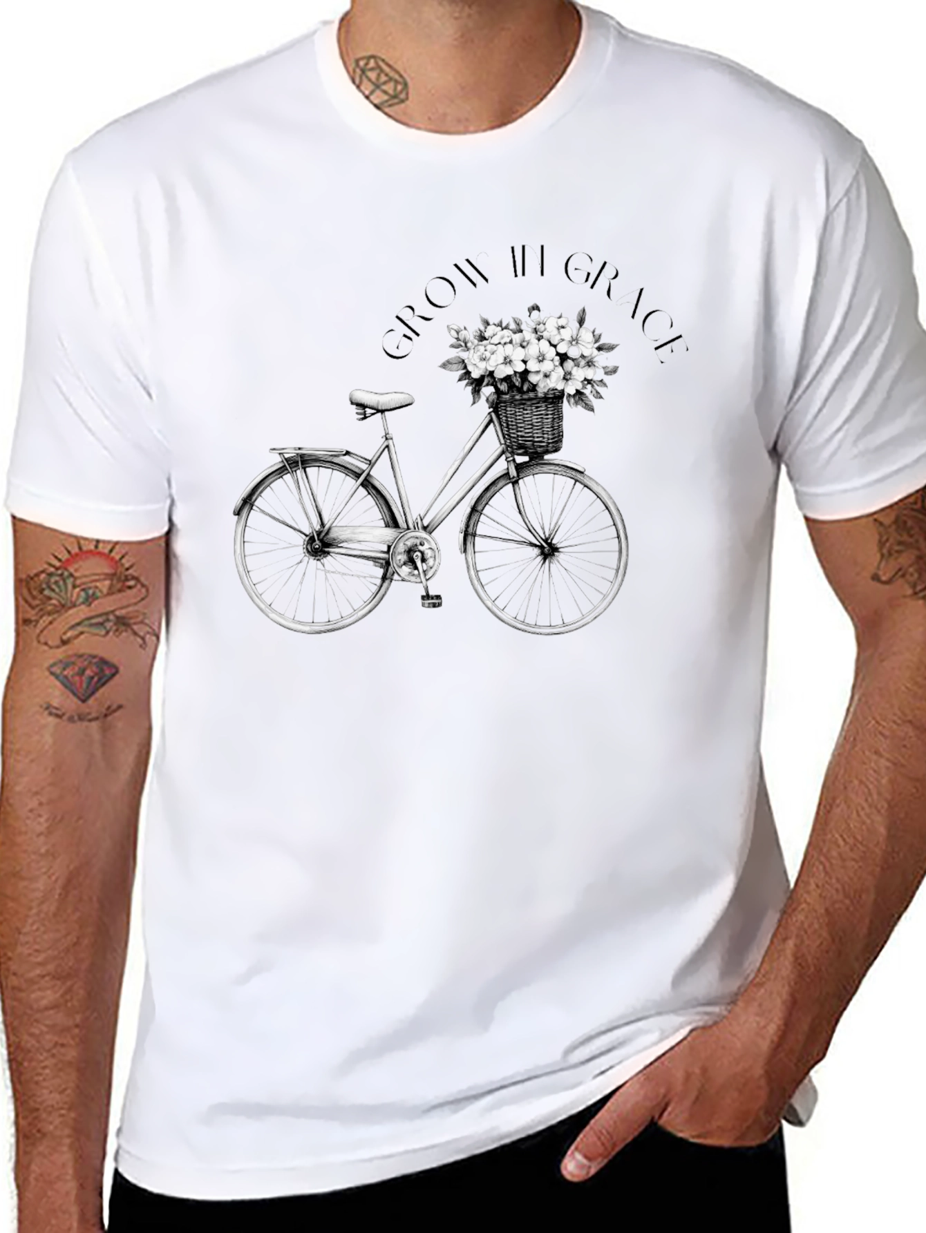 Grow in Grace Bicycle Graphic Tee