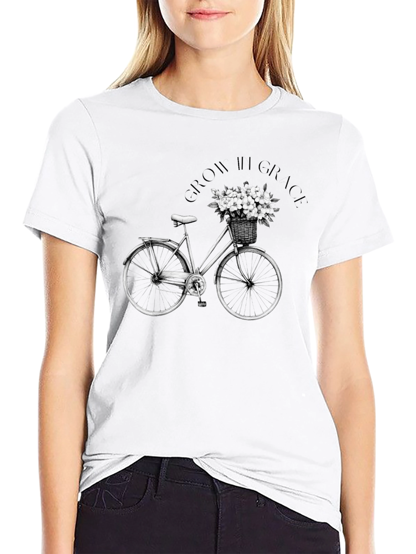 Grow in Grace Bicycle Graphic Tee