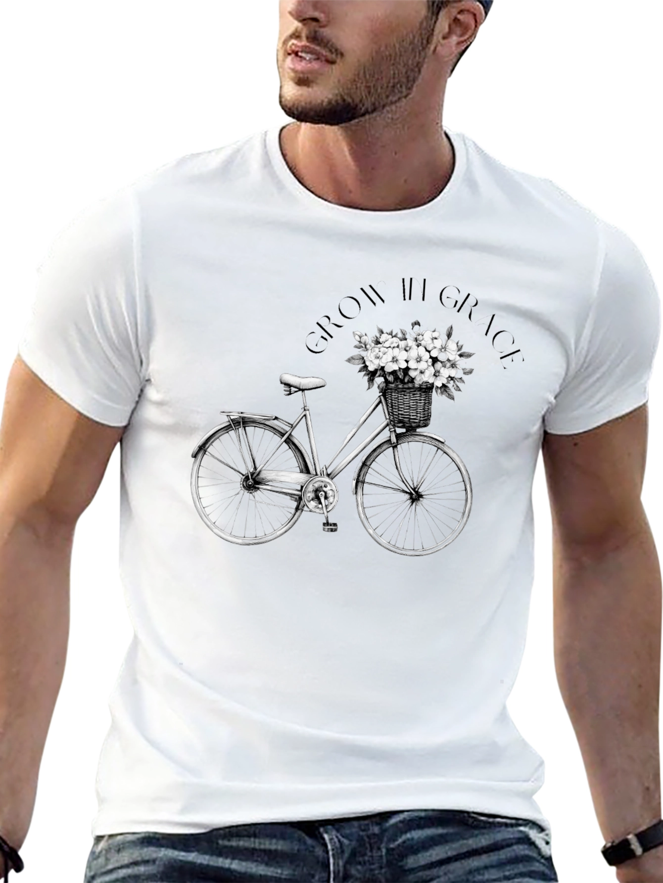 Grow in Grace Bicycle Graphic Tee