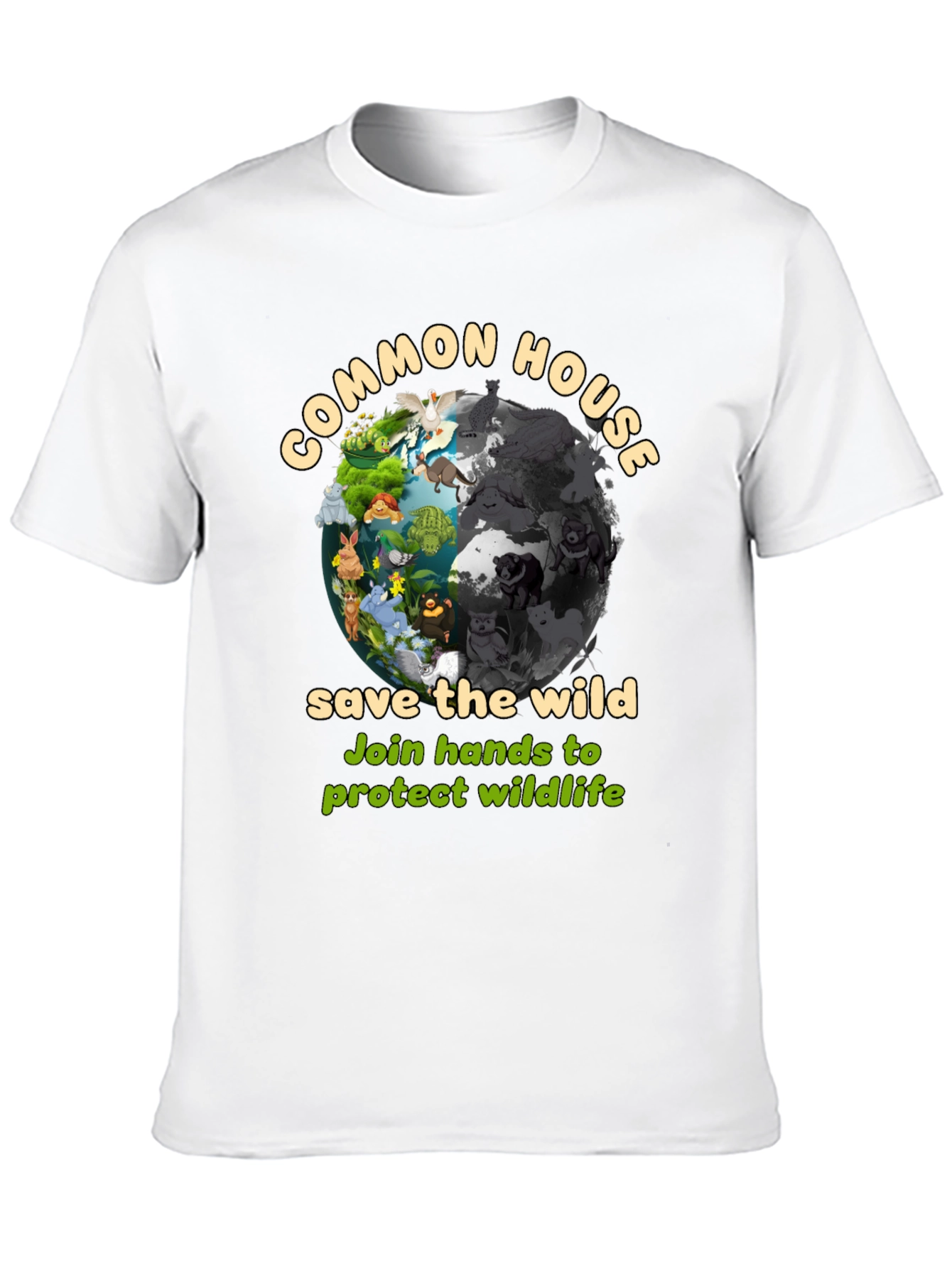 Common House Save The Wild Graphic T-Shirt