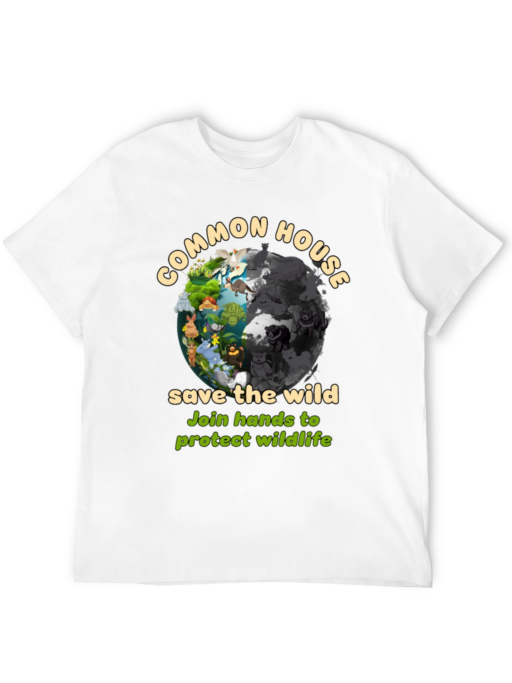 Common House Save The Wild Graphic T-Shirt