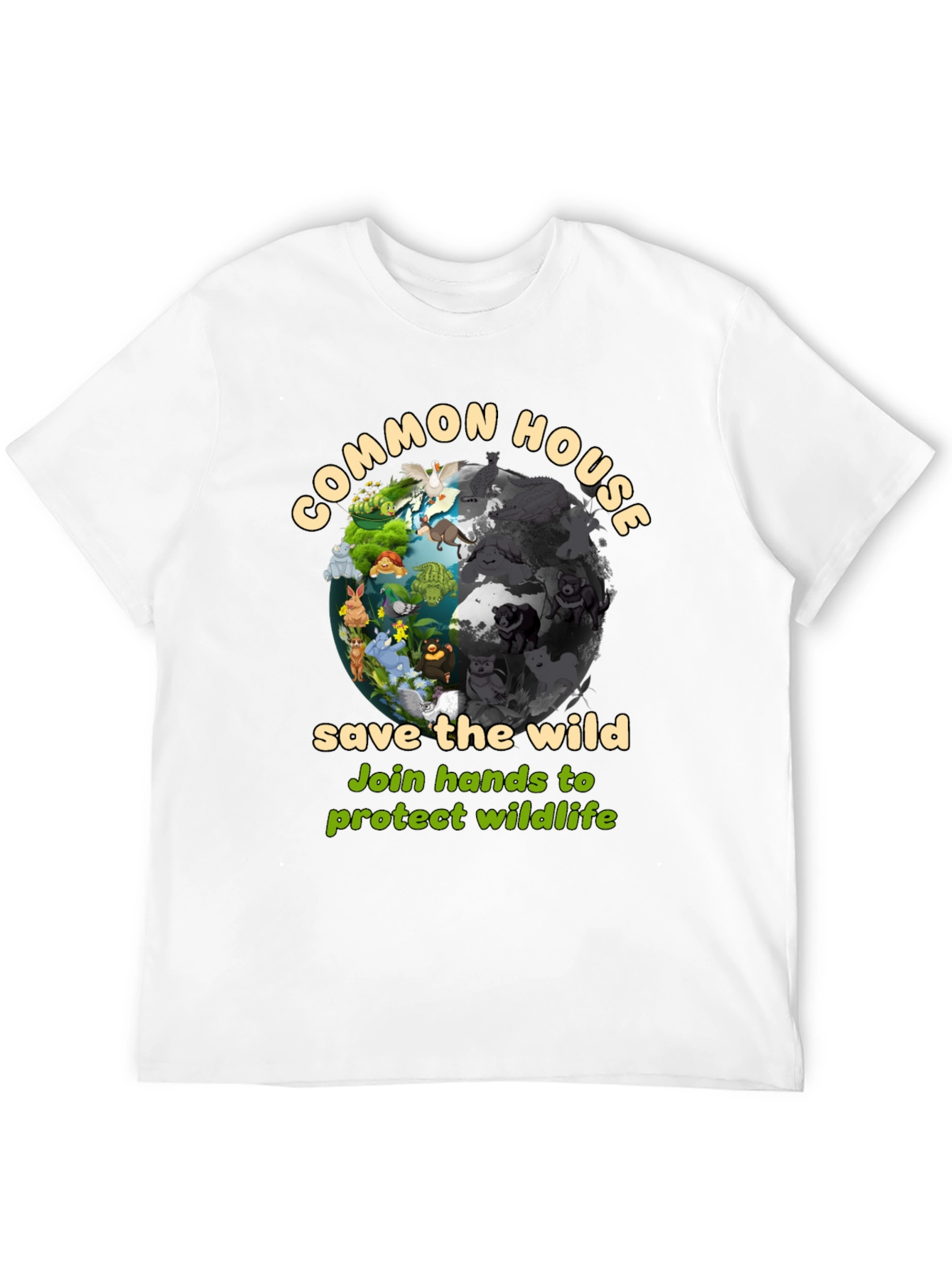 Common House Save The Wild Graphic T-Shirt
