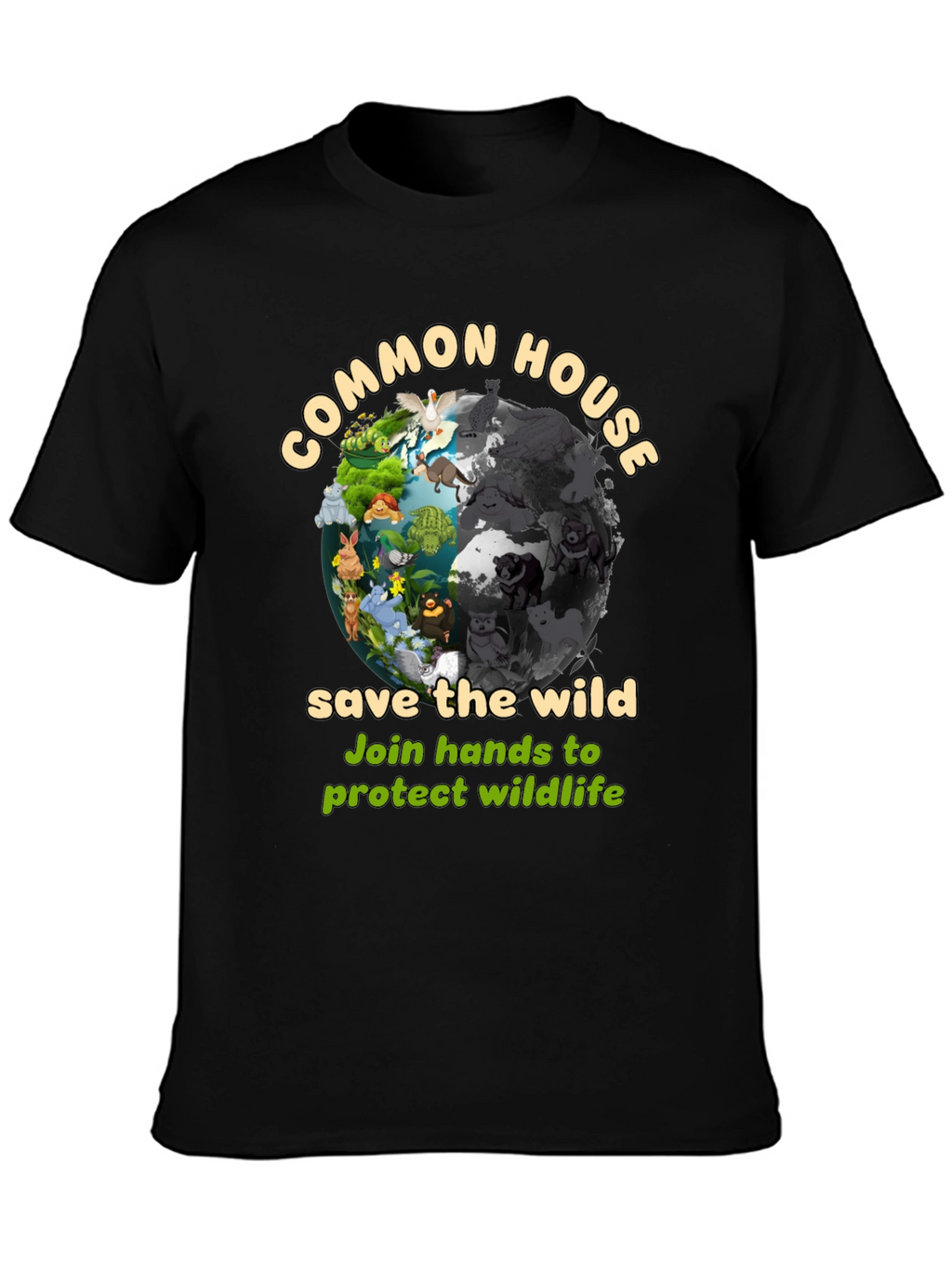 Common House Save The Wild Graphic T-Shirt