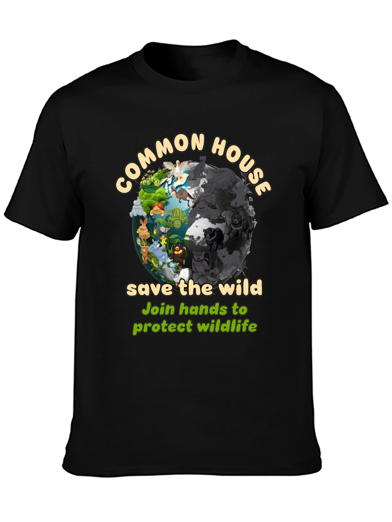 Common House Save The Wild Graphic T-Shirt