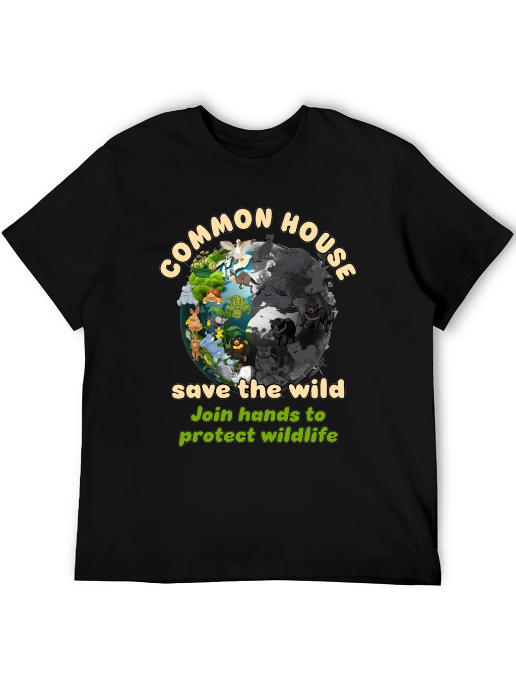 Common House Save The Wild Graphic T-Shirt