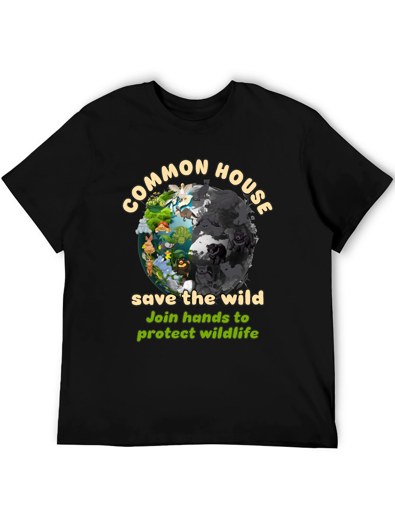 Common House Save The Wild Graphic T-Shirt