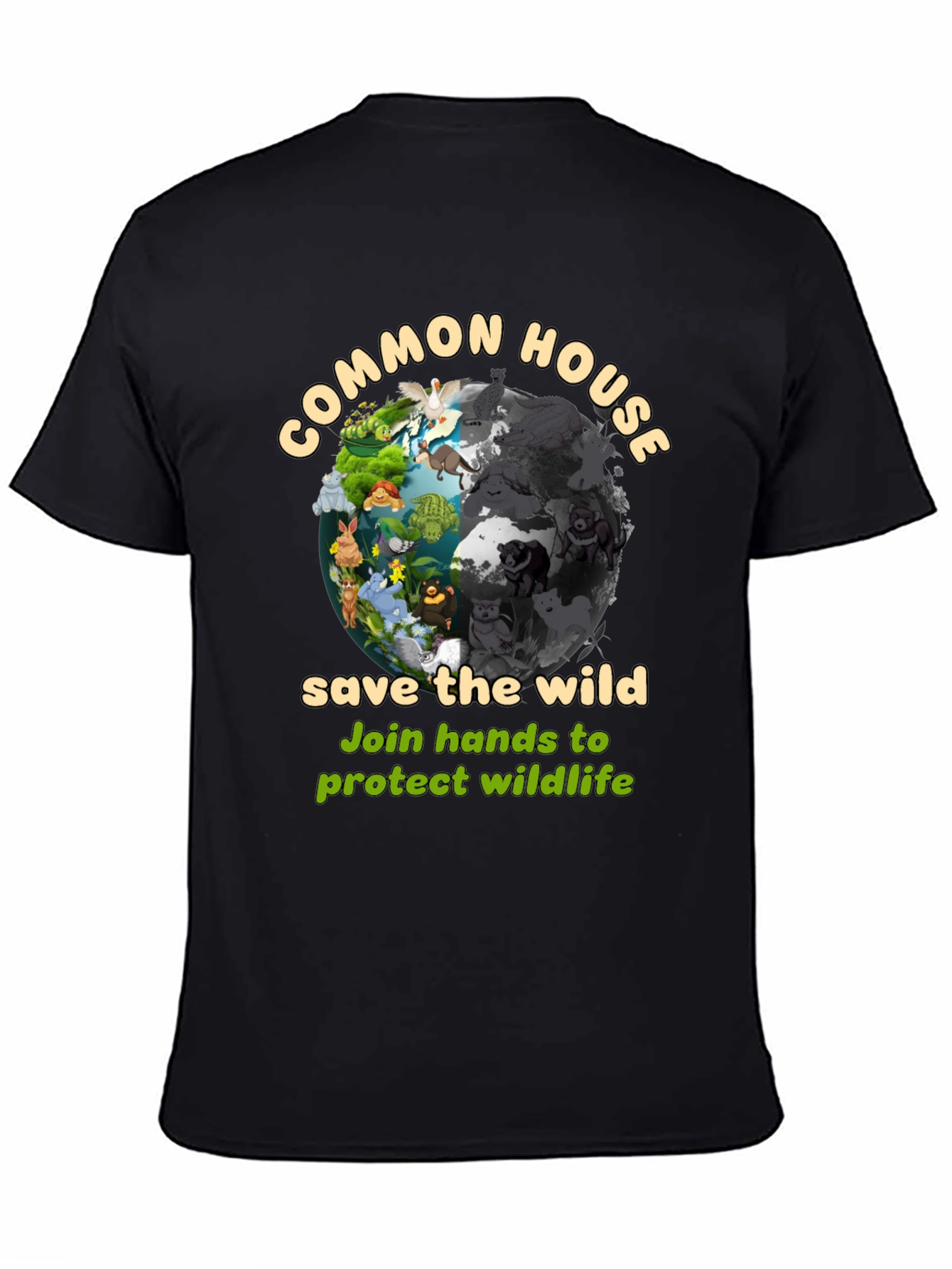 Common House Save The Wild Graphic T-Shirt